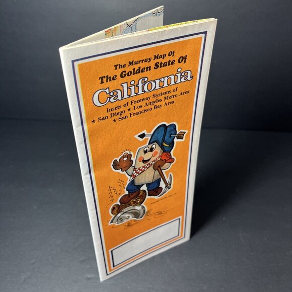 1978  The Murray Map Of The Golden State Of California Insets Of Freeway Systems - Picture 11 of 12